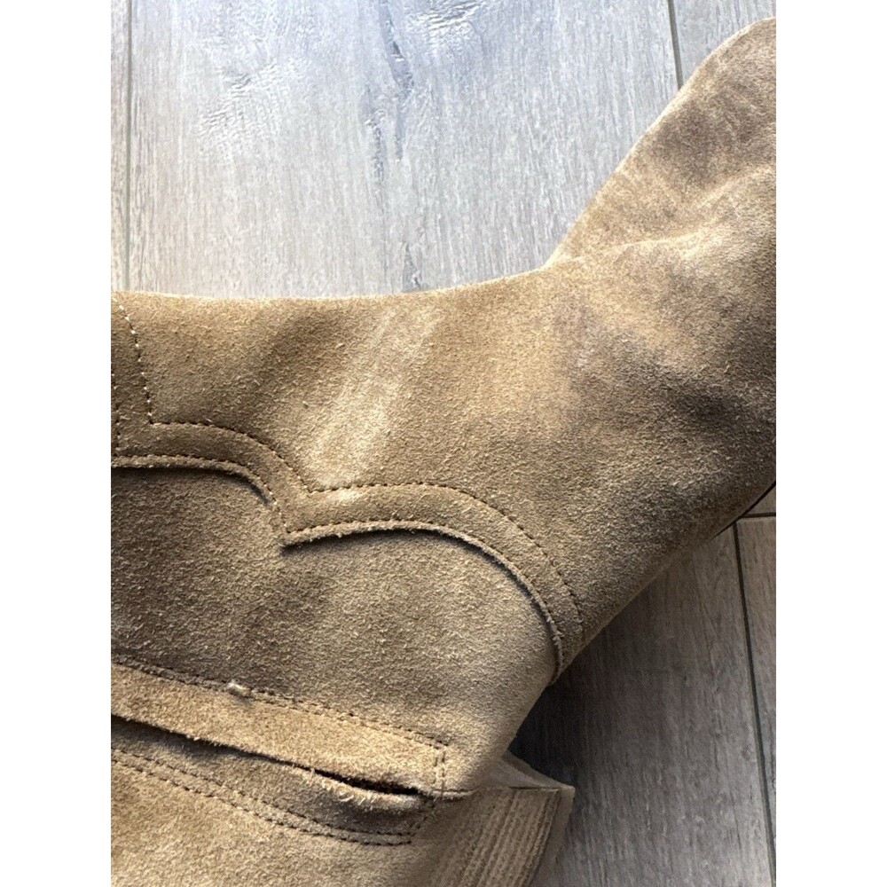 Isabel Marant Suede Western Ankle Boots Taupe Size 39 Made in Italy Women’s 8 - Picture 12 of 16